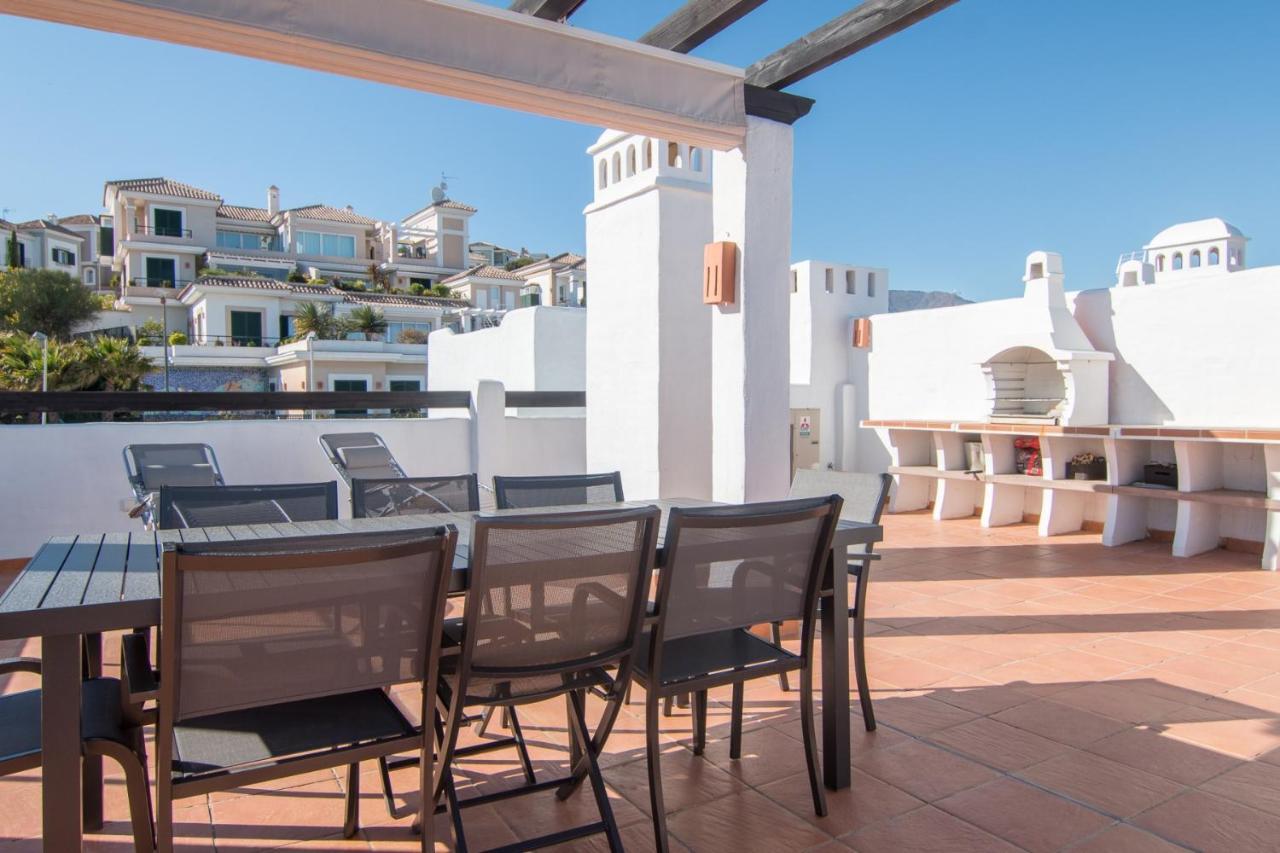 2186-Luxury Sea View Penthouse In Casares Costa Apartman Kültér fotó