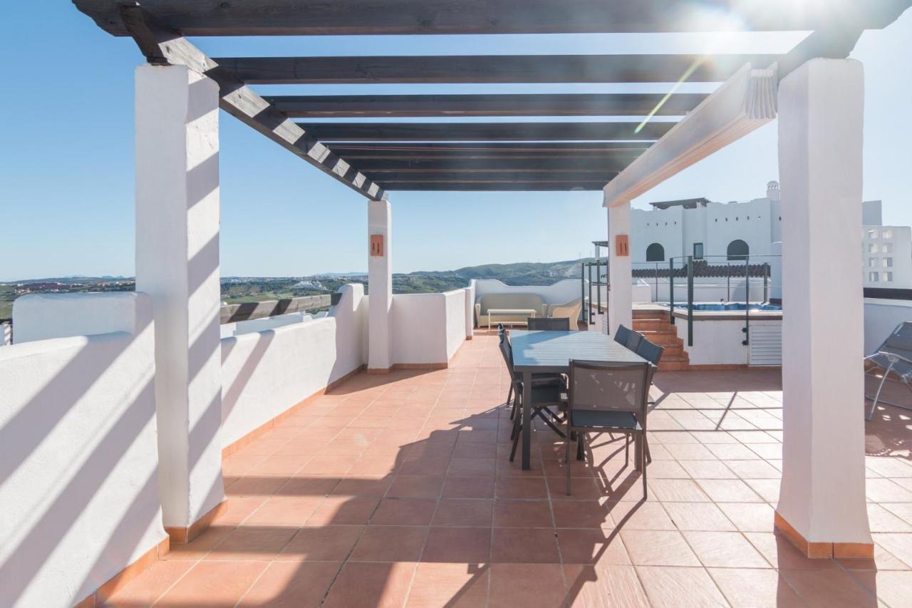 2186-Luxury Sea View Penthouse In Casares Costa Apartman Kültér fotó