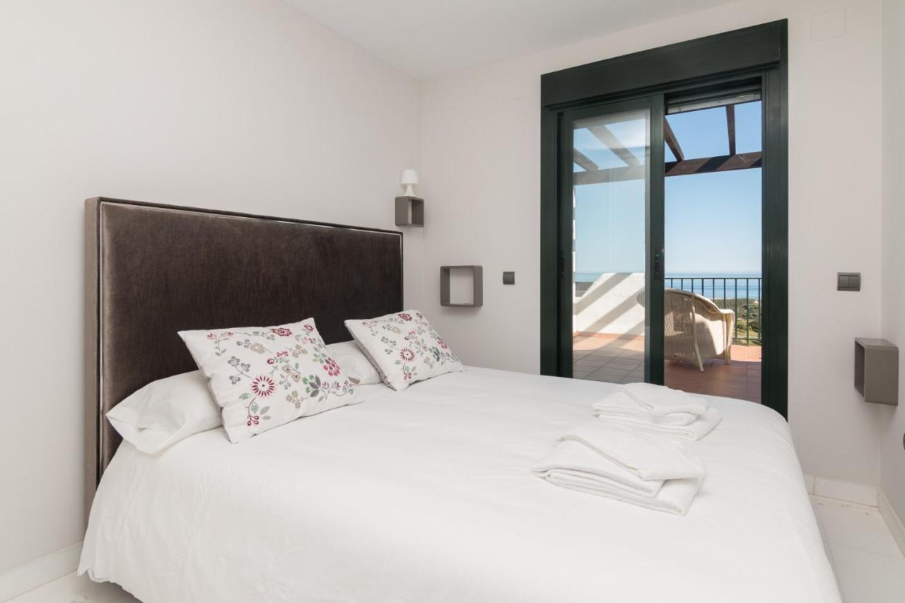 2186-Luxury Sea View Penthouse In Casares Costa Apartman Kültér fotó